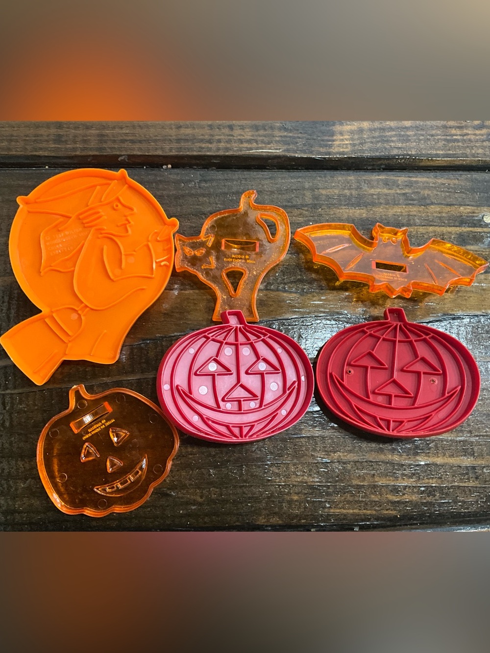 Vintage Lot of 6 Assorted Halloween Cookie Cutters Wilton Amscan